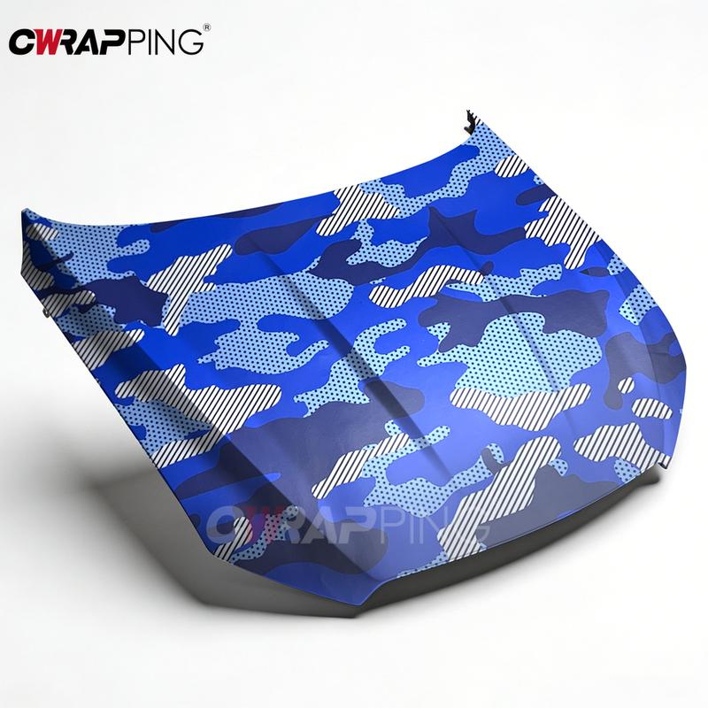 Camo Vinyl Wrap Supplies Car Tint Motorcycle Stickers Camouflage Film Off-Road Blue Jeep Auto Outdoor Accessories Body Covering