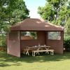 VidaXL Collapsible Pop-Up Party Tent with 3 Sidewalls, Tent, Awning Tent, Gazebo Awning, Tent 4005020
