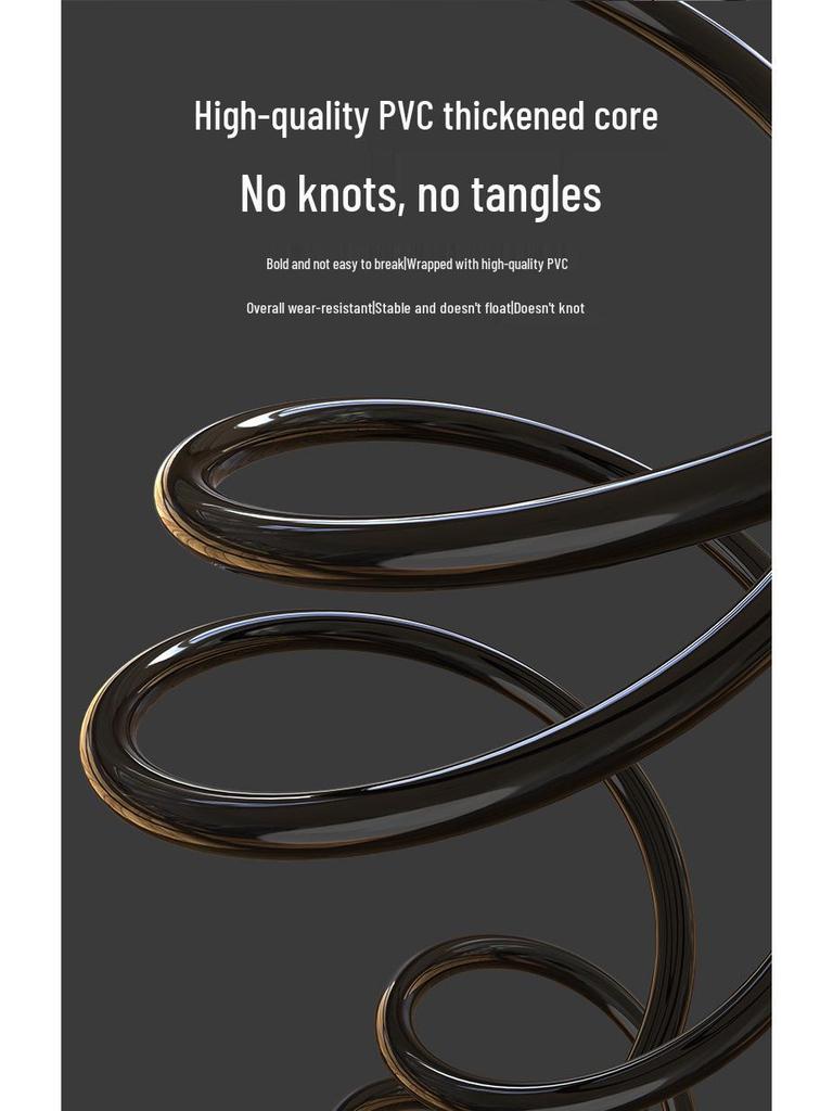 Rechargeable Smart Counting Jump Rope: Weighted, Cordless, Fitness Steel Wire, with English Display