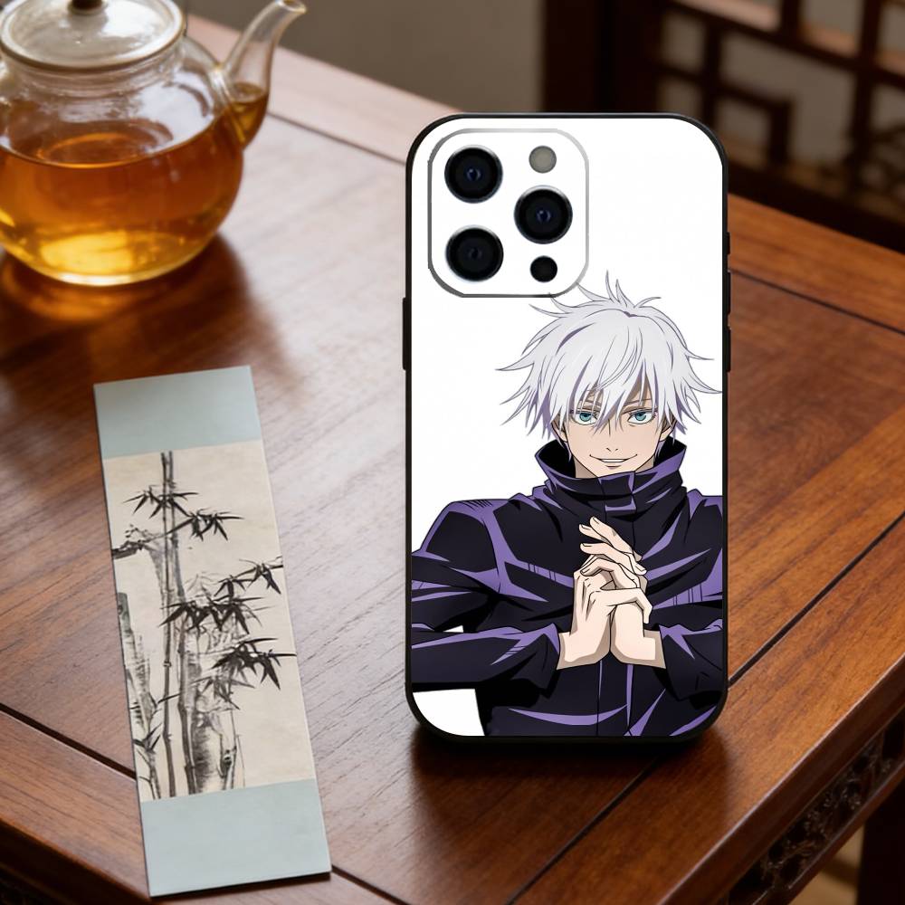 Anime J-Jujutsu Kaisen S-Satoru Gojo Phone Case Silicone Soft For IPhone 17 16 15 14 13 12 11 X XR Plus Pro Max Plus