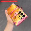 2DFlat Samsung phone case Cute Yellow Bear with Glasses and Pink Bow Applicable to Galaxy S22 S23 S24 S25ULTRA S26 A12 A13 A14 A15 A16