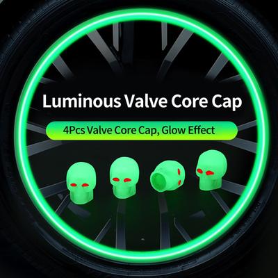 4 Pezzi Nucleo Valvola Lavorazione Cappuccio Aspetto Fine Squisito Installazione Facile con Bagliore
