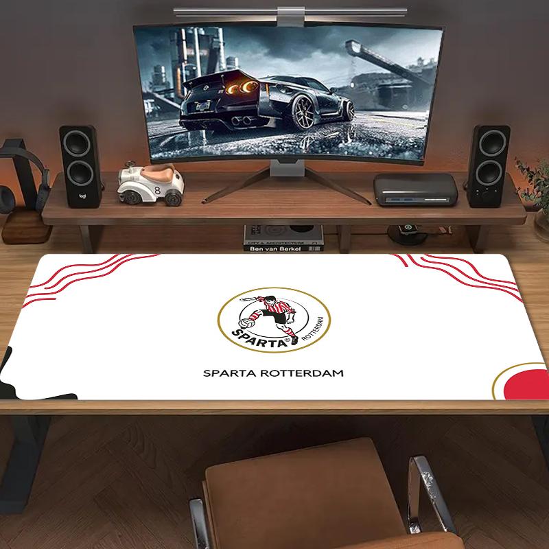 Sparta Rotterdam Podložka pod myš Velká Podložka na herní stůl Protiskluzová Podložka pro notebook Tablet Velká Podložka pod myš XXL Podložka Mini PC Podložka na hraní S uzamykatelným okrajem