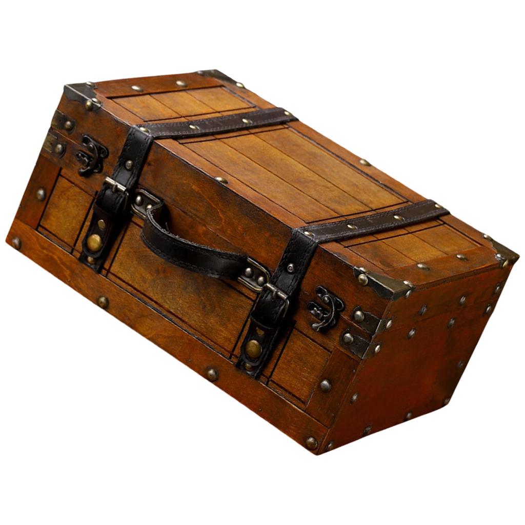 Vintage Holz Schmuckaufbewahrungsbox Antike Stile Handliche Organizer für Schmuck und Heimdekoration Täglicher Gelegenheitsgebrauch