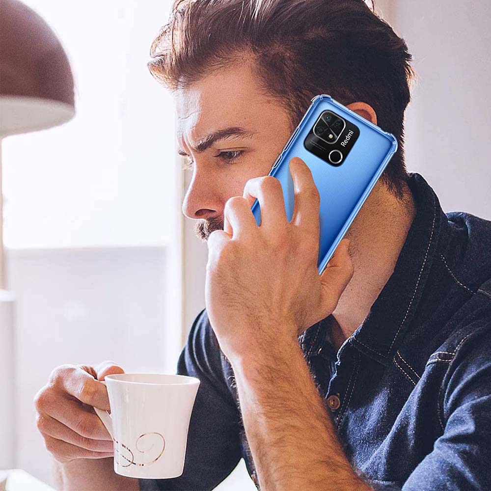 Thick Shockproof Silicone Clear Phone Case For Xiaomi Redmi 10A 13C 4G 12 5G 12C 10 Prime 10C 9C 9A Protection Case Back Cover