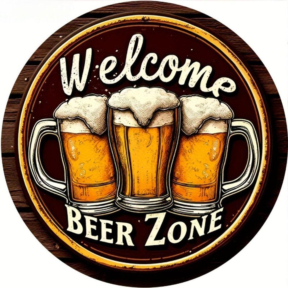 2D Flat Metal Wall Sign Decor