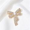 Chic Bowknot Brooch for Men Women Fashion Rhinestone Bow Brooches Pins Jewelry Accessories Party Gifts
