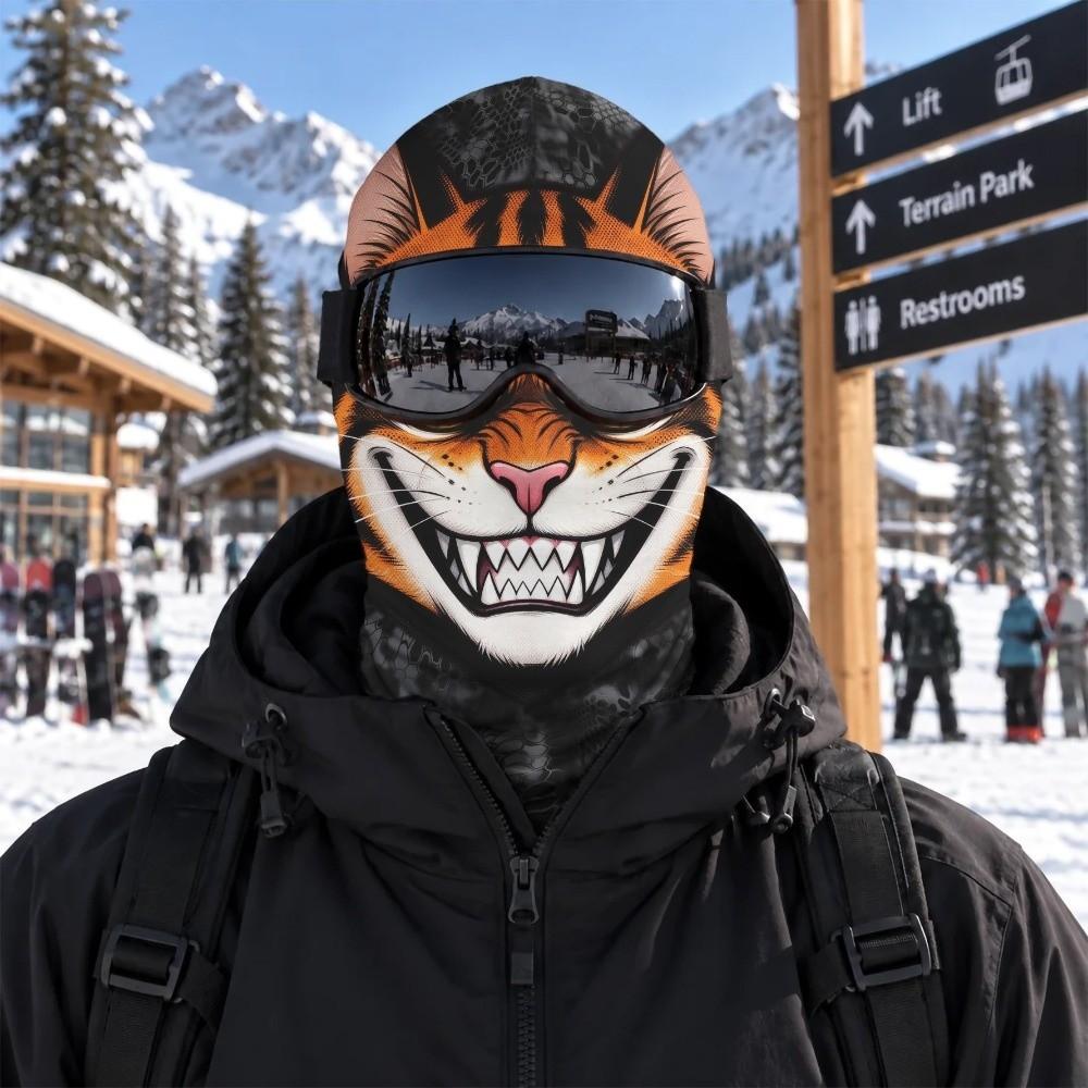 3D Printed Funny Realistic Face Ski Mask Warm Ski Mask Funny Balaclava Face Cover Cosplay