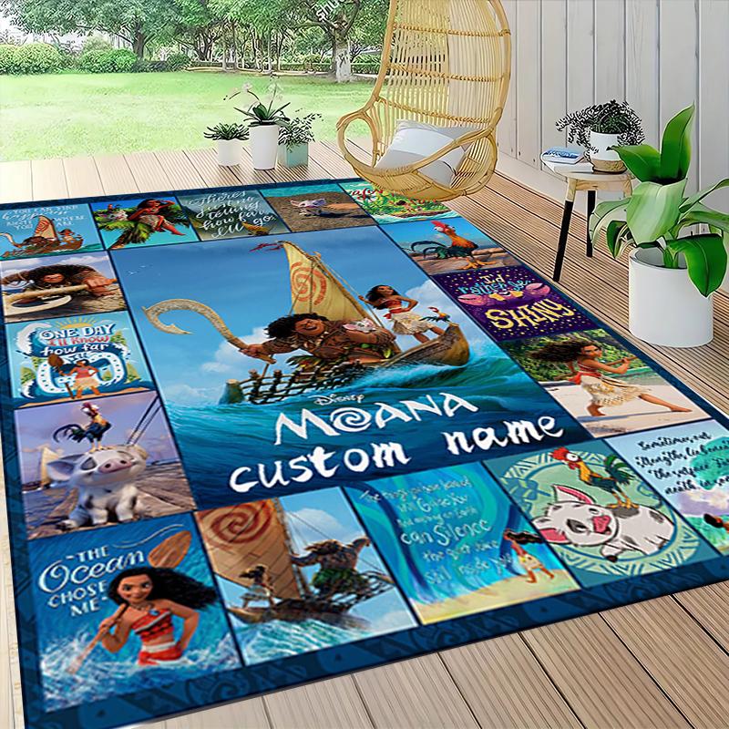 Custom Name "Aladdin's Magical Adventure" Carpet Rug Customizable Soft Washable Anti-Slip Home Living Room Sofa Mats Personalized Rug. 0909187
