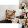 Fashionable Personalized Straw Tote Bag For Women Stylish Casual Mini Square Purse In Khaki Beige Pink Blue Colors