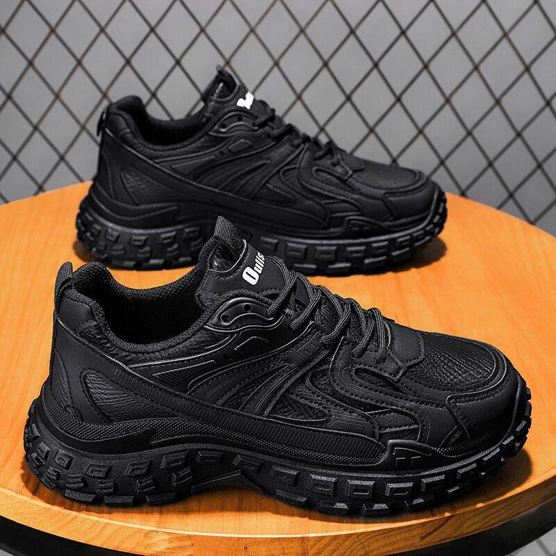Daddy shoes 2025 spring mesh breathable wear-resistant casual shoes non-slip tire sole sports running shoes men's shoes