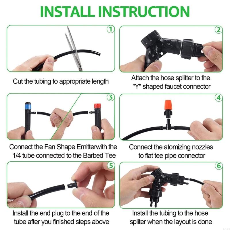 KX4B Drip Irrigation System Set DIY Garden Watering System Automatic Watering Device