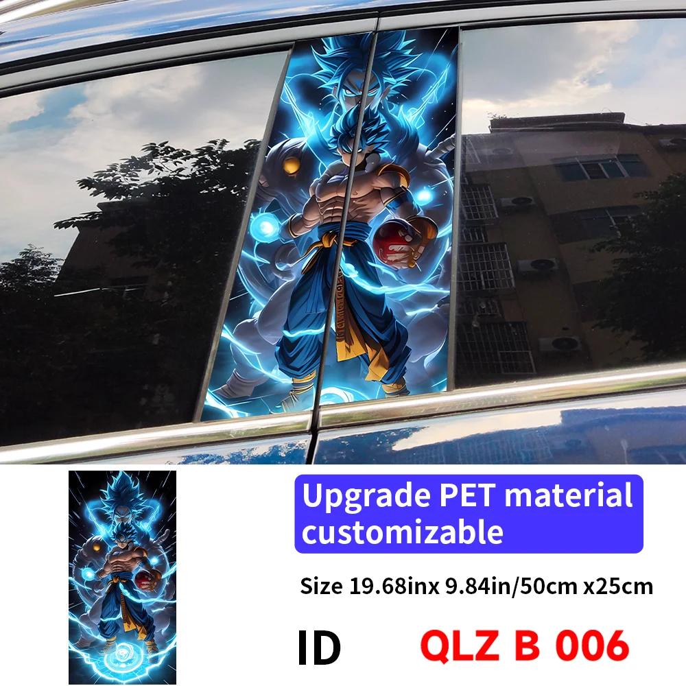 Anime Son Goku Car Stickers Car B-pillar Vinyl Decals Waterproof Auto Center Pillar Sticker Cover Scratches Decors Accessories