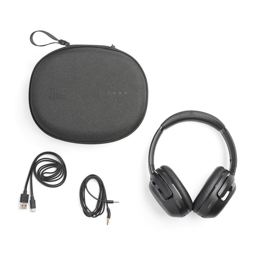 JBL TOUR ONE M2 Hybrid Noise-Canceling, Bluetooth-Enabled, Multipoint, Over-Ear Headphones, Black (JBLTOURONEM2BLK)