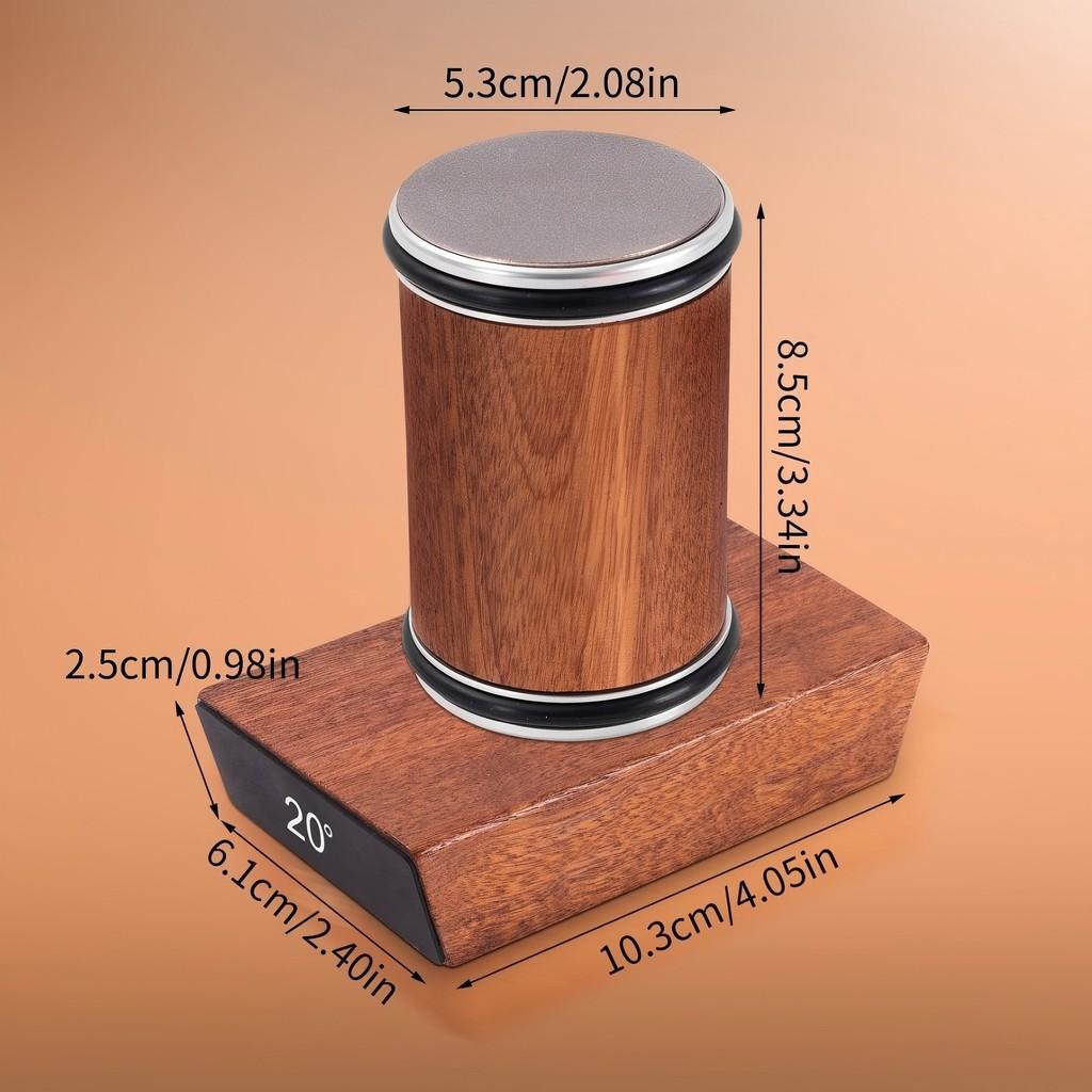 Sandalwood Doublesided Diamond Knife Sharpener With Nonslip Base For Kitchen Use