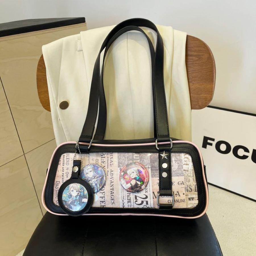 New Niche Design Y2K Kawaii Ita Bag Fashionable Ulzzang Shoulder Handbag, Cute Underarm Bag for Girls and Students