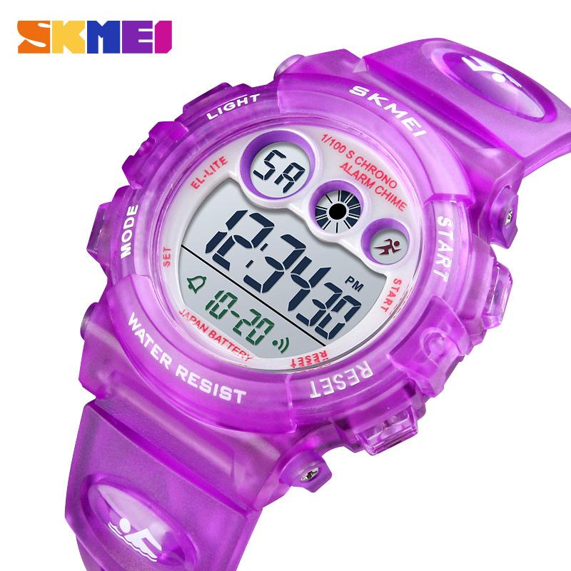 SKMEI Brand Waterproof Children Sports Watches For Girl Boys Fashion Digital LED Electronic Clock Student Kids Wristwatches