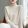 Women's Osmanthus Stitch High-Collar Wool Sweater: Versatile, Warm Autumn & Winter Knit Long Sleeve Base Layer