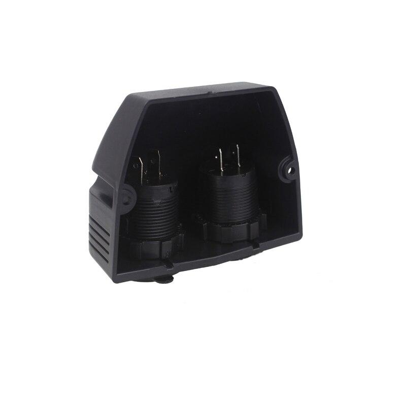 2 Holes Tent Base 3.1A Dual USB Car Charger LED Digital Voltmeter for Motorcycle Boat Marine ATV RV
