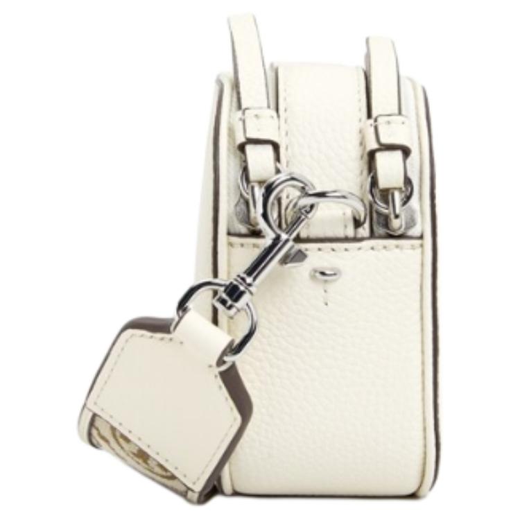 Tory Burch Miller Logo Leather Mini Crossbody Bag Women Bags Ivory 171955-104
