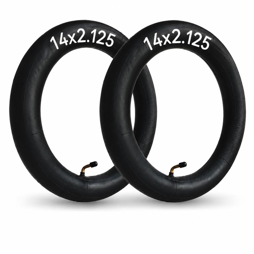 2PCS 14x2.125 Electric Bike Inner Tube Black 14 Inch Inner Tube Bike Maintenance