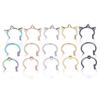 1PC Cool Stainless Steel Fake Nose Ring Non-Pierced Hip Hop C Clip Lip Ring Fake Nose Piercing