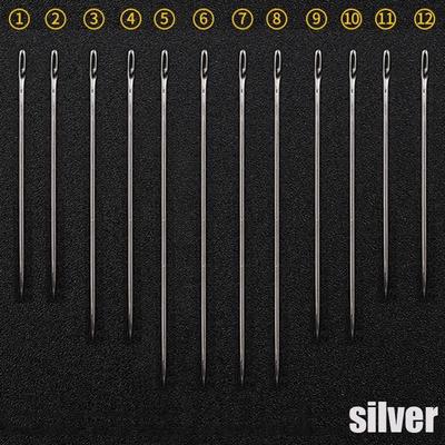 Side Opening 12Pcs Stainless Steel Multi-size Needles Household Hand Tools Sewing Accessories  Accessories