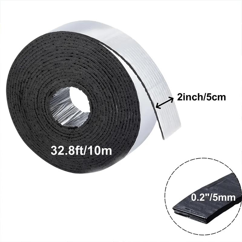 5cmx10m Pianka Ochrona przed mrozem do domu Izolacja rur ogrodowych Owijka Zewnętrzna Samoprzylepna Idealna do rur z ciepłą i zimną wodą