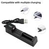 18650 Battery Charger 1 Slot Rechargeable Batteries USB Universal Smart Quick Charging for 14500 16650 14650 18500 Accessories