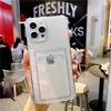 New Design Shockproof Ins Style Clear Colors TPU Card Holder Mobile Phone Case for iphone 17 16 15 14 13 12 11/Plus/Pro/Promax