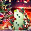 32Pcs Christmas Ball Cake Topper Decorations Foam Balls Cake Picks Cake Topper Balls Cake Decorations for Wedding Party Birthday