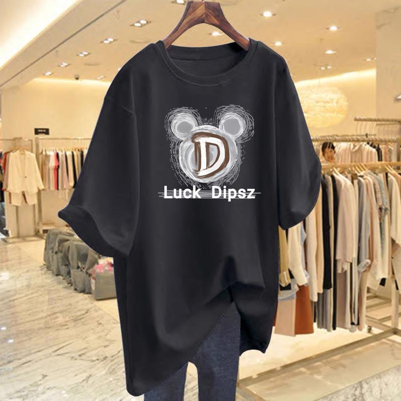 2025 Women's Summer Loose Fit Pure Cotton Graphic T-Shirt