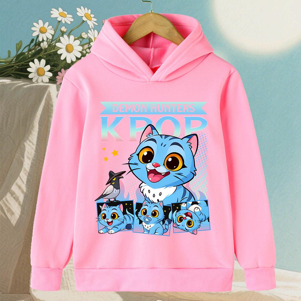 KPop Lovec démonů Rumi Derpy Kreslené Dívky Chlapecká Mikina s kapucí Teplá Dětská Vlnová Móda Ležérní Topy Ležérní Dívčí Oblečení