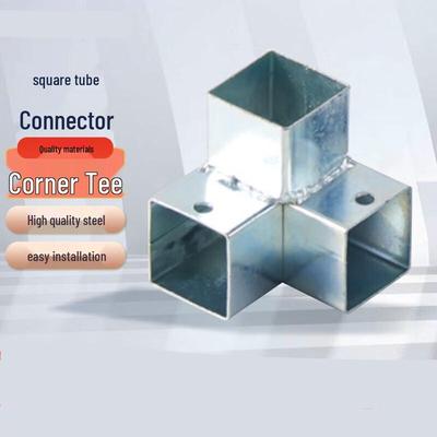 Conector de Tubo Cuadrado Galvanizado