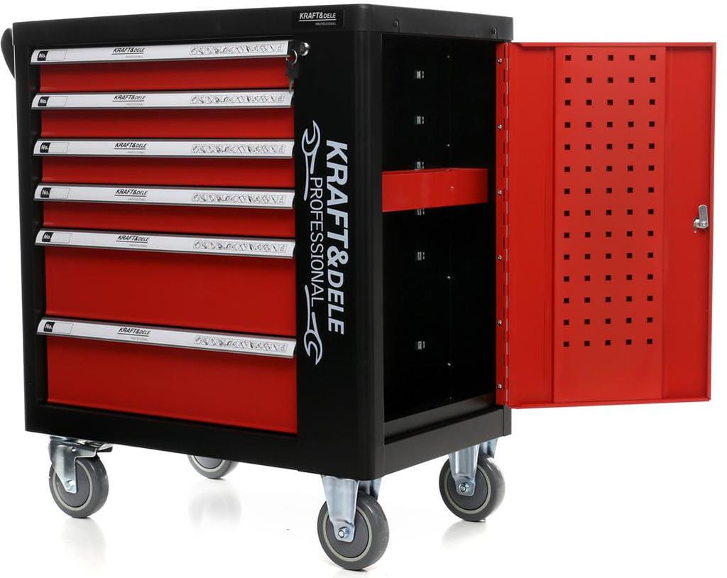 263-piece tool cabinet with side cabinet and lock | Kraft&Dele