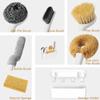 Kitchen Dish Brush Set Deep Cleaning Scrub Brushes Kit with Storage Holder Handle with Cleaning Brush Heads for Pots Pans Bottle