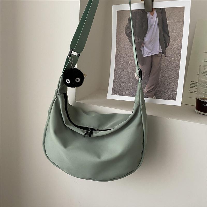 Oxford Cloth Crescent Bag for Women Lightweight Casual Shoulder Crossbody Handbag