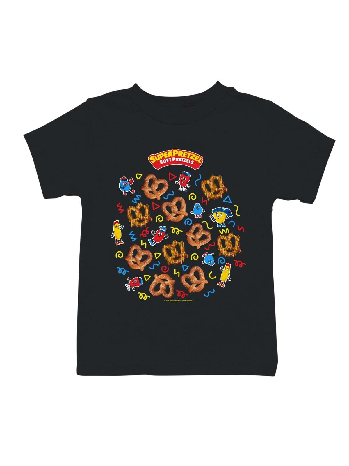 

Officially Licensed Super Pretzel Fun Cartoon Pretzels Youth s T-shirt L