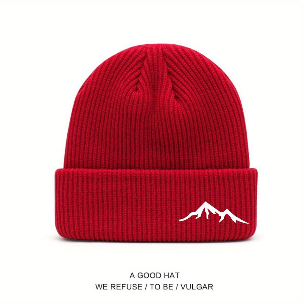 Autumn and Winter Urban Outdoor Daily Versatile Cold-proof Knitted Hat for Men and Women, a Must-have Warm Hat for Going Out On the Street