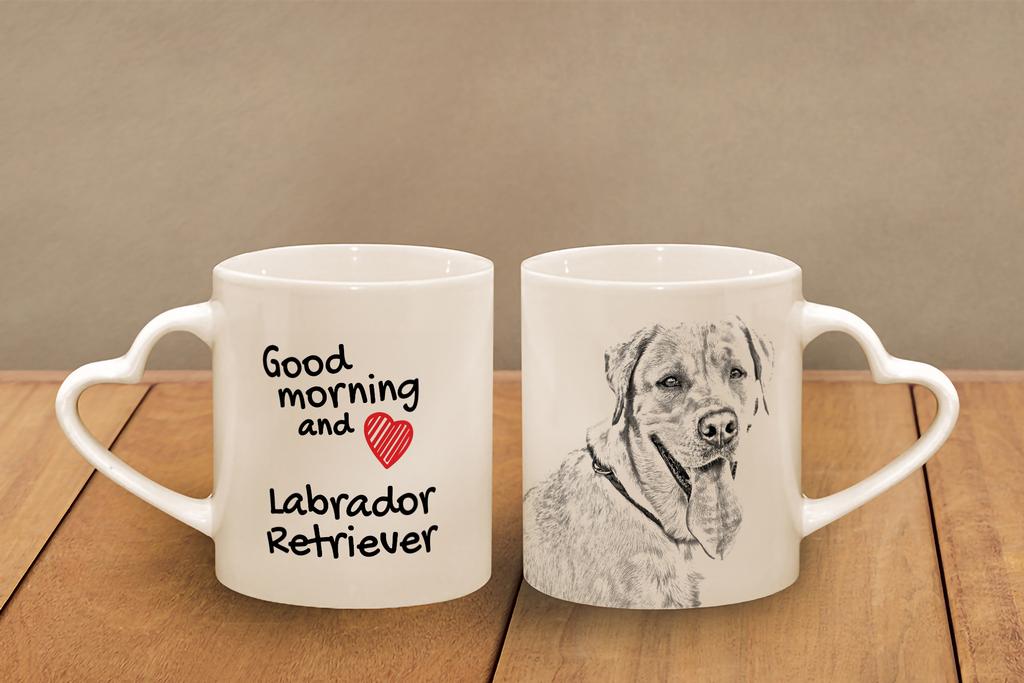 Labrador Retriever I - cup with a dog, adorable cup with a heart-shaped handle, universal gift from the Art-Dog brand