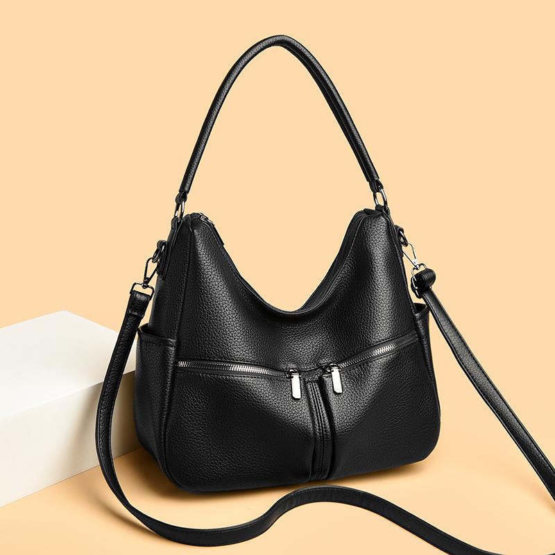 Commuter Retro Large Capacity Tote Bag Women's Shoulder Crossbody Bag