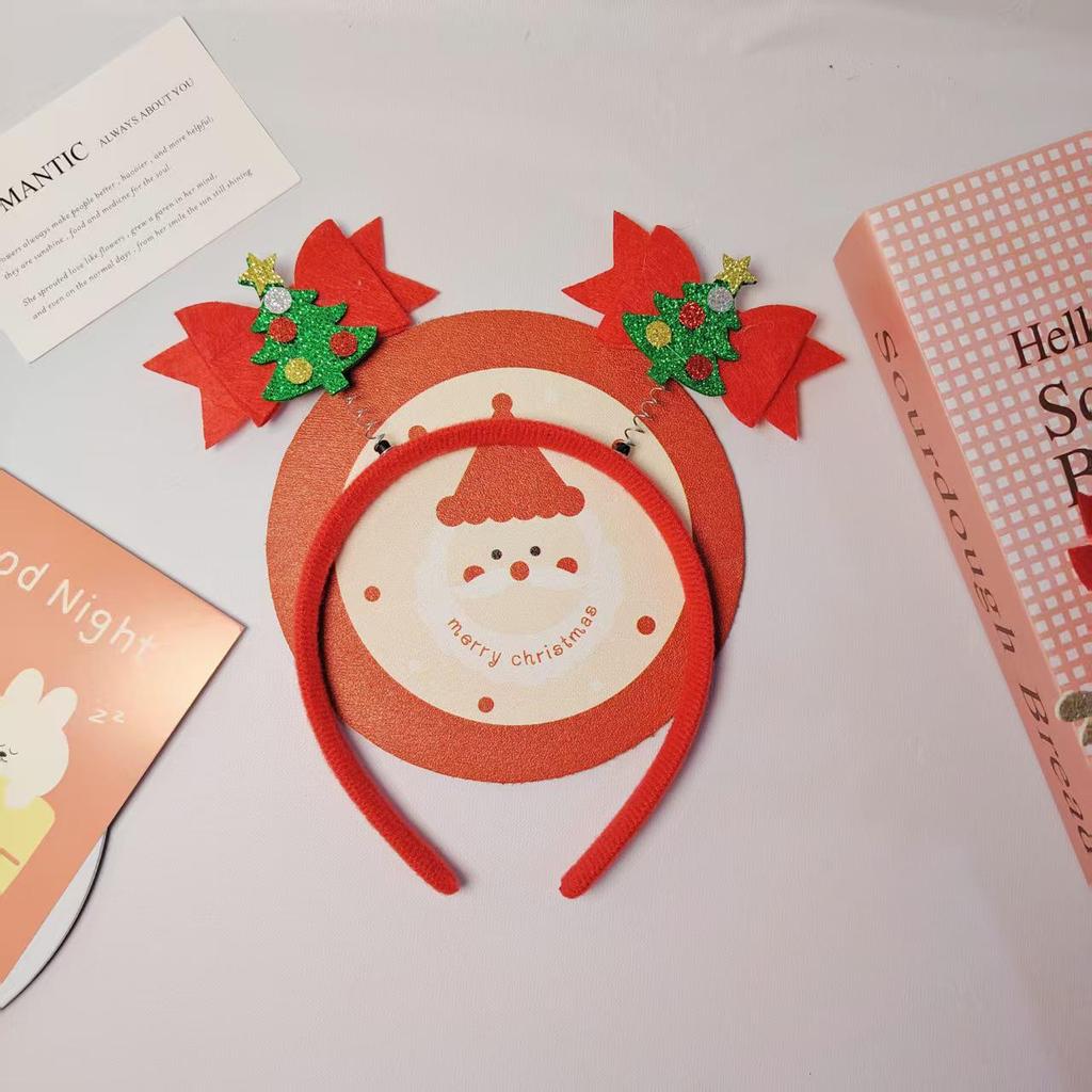 Children's Cartoon Christmas Headband Gift Set
