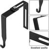4Pcs Iron Partition Hanger Flexible Door Storage Hooks Cubicle Wall Hooks  Potted Plants