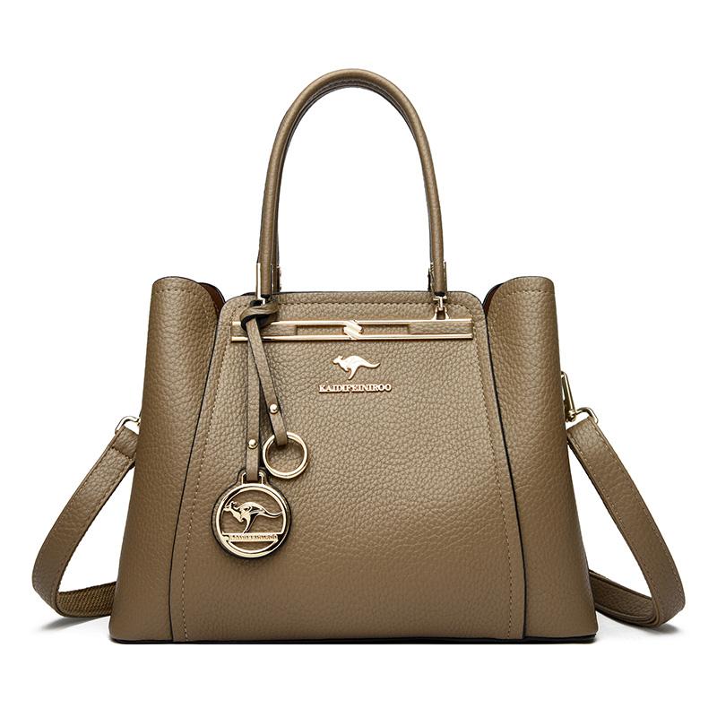 Luxury Women Designer 3 Layers Shoulder Crossbody Sac Ladies Large Capacity Leather Handbags