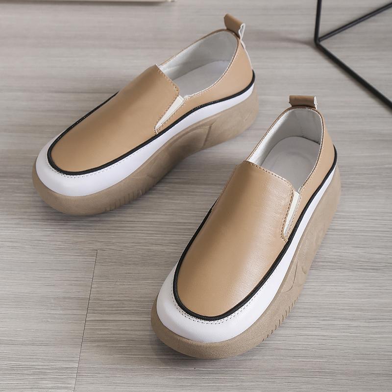 Fashion New Thick Sole Sneakers Women's Sports Fashion Casual Running Woman Spring Autumn Designer Flats Light Shoes Round Head Loafer