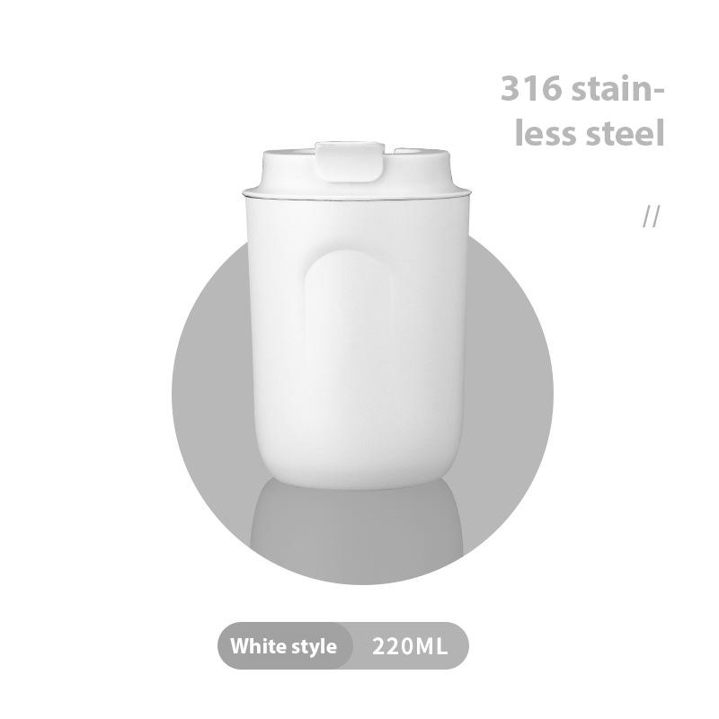 220 ml Nerezový mini šálek na kávu Láhev na vodu Netěsná autovakuová baňka cestovní izolovaná láhev termohrnek
