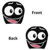 Cartoon Eye Car Headrest Covers Premium Wear Resistant Fabric Protectors Quick Setups for Vehicles Interior Decoration
