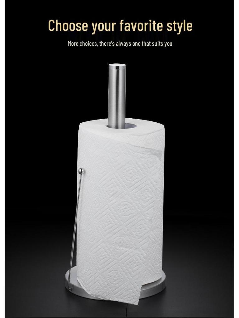 Stainless Steel Vertical Paper Towel Holder for Kitchen, Living Room, or Restaurant