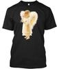 Cute Angel-girl With Bird T-Shirt Made In the USA Size S To 5XL