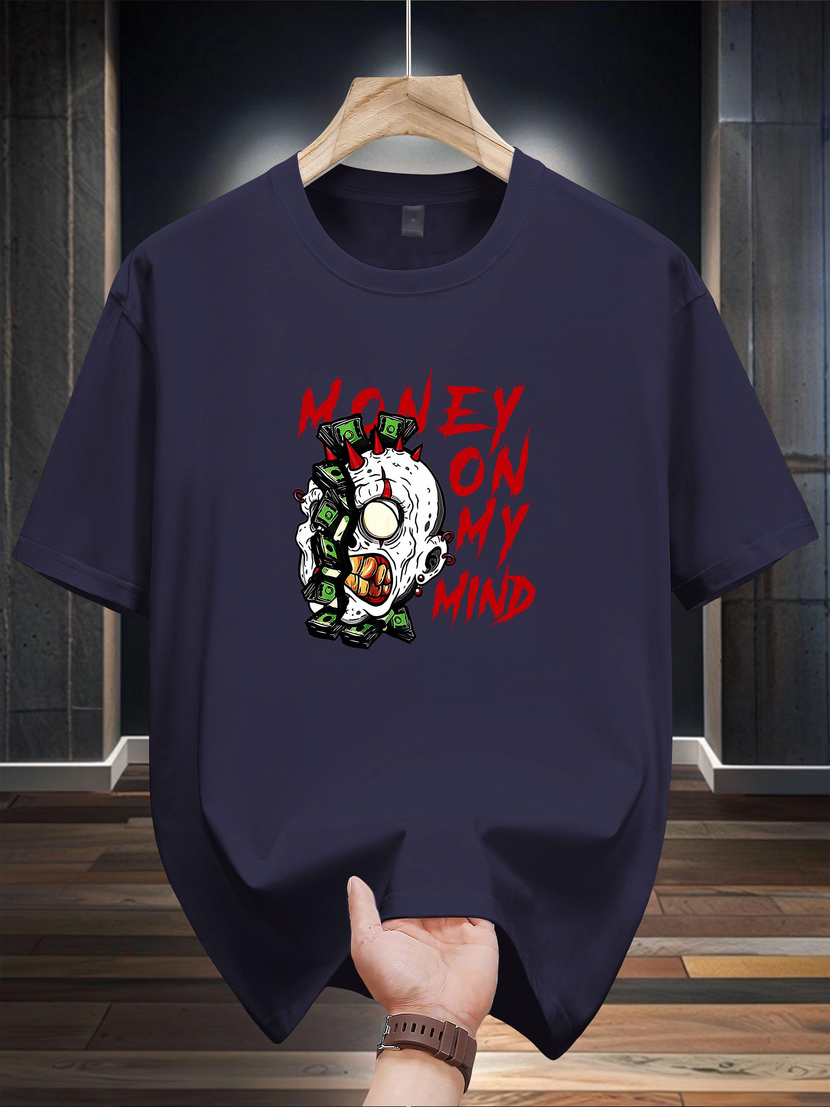 Casual T-shirt - Money on My Mind Graphic Design M